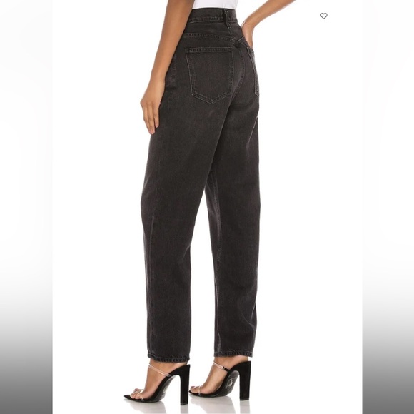 Agolde Crisscross denim in Savage black - Picture 3 of 10